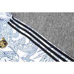 AGASALHO TREINO REAL MADRID DRAGAO MEIO ZIPER 23/24 - BRANCO E PRETO