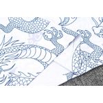 AGASALHO TREINO REAL MADRID DRAGAO MEIO ZIPER 23/24 - BRANCO E PRETO