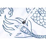 AGASALHO TREINO REAL MADRID DRAGAO MEIO ZIPER 23/24 - BRANCO E PRETO