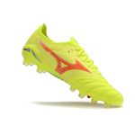 Chuteira Campo Mizuno Morelia Neo (FG) - Neon e Vermelho
