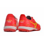 Chuteira Society Mizuno Morelia Neo (TF) - Vermelho e Amarelo