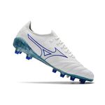 Chuteira Campo Mizuno Morelia Neo (FG) - Branco e Azul
