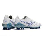 Chuteira Campo Mizuno Morelia Neo (FG) - Branco e Azul