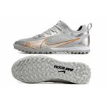 Chuteira Society Nike Air Zoom Mercurial (TF) - Prata