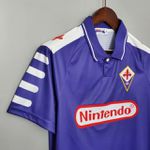 Camisa Retro 98-99 Fiorentina Home - Roxa - Torcedor Masculina