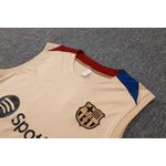 CONJUNTO TREINOREGATA + SHORT BARCELONA 2024/25 - BEGE