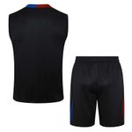 CONJUNTO TREINO REGATA + SHORT BARCELONA 2024/25 - PRETO