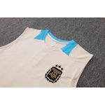 Conjunto Treino Regata + Short Argentina 2024 - Bege/Azul