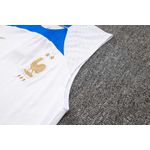 Conjunto De Treino França 23/24 Regata + Short - Masculino Branco