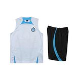 CONJUNTO TREINO REGATA + SHORT INTER DE MILÃO 2023/24 - AZUL E BRANCO