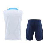 CONJUNTO TREINO REGATA + SHORT INTER DE MILÃO 2023/24 - AZUL E BRANCO