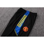 Conjunto Treino Manchester United Regata E Short 2021 / 2022 Azul/Preto (Símbolos Silkados)