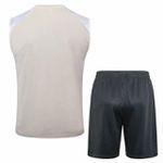 CONJUNTO TREINO REGATA + SHORT MANCHESTER CITY 2023/24 BEGE