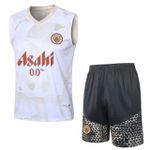 CONJUNTO TREINO REGATA + SHORT MANCHESTER CITY 2023/24 BEGE