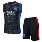CONJUNTO TREINO PSG REGATA + SHORT 2023/24 (DETALHES AZUL/VERMELHO)
