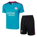 CONJUNTO TREINO PSG CAMISA + SHORT 2024/25 - AZUL (DETALHES VINHO)