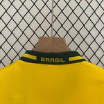 Conjunto Infantil Brasil 93/94 Home Retrô - Amarelo