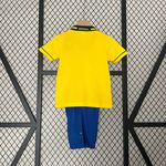Conjunto Infantil Brasil 93/94 Home Retrô - Amarelo