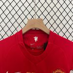 Conjunto Infantil Manchester United Home I Retrô 07/08