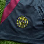 Conjunto Treino Regata + Short Paris Saint Germain (psg) 2023 (detalhe Roxo)