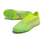 Chuteira Society Nike Phantom (TF) - Verde com Rosa