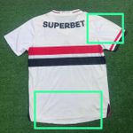 (MANCHADA) Camisa Home I 25/26 - Branco/vermelho - Torcedor Masculina