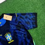 (JORDAN GRANDE) Camisa Brasil Away II 26/27 - Azul e Preta - Jogador Masculina