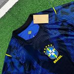 (JORDAN GRANDE) Camisa Brasil Away II 26/27 - Azul e Preta - Jogador Masculina