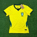 Camisa Seleção Brasil Home I Copa do Mundo 2026 - Amarela - Feminina