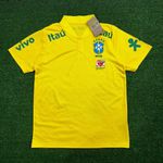 22/23 Brasil Gola Baixa Polo - Amarela - torcedor