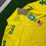 22/23 Brasil Gola Baixa Polo - Amarela - torcedor