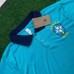 Camisa Polo Seleção Brasileira 2024 Azul Claro