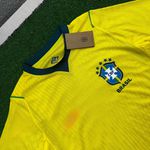 (VAZADA) Camisa Seleção Brasil Home I Copa do Mundo 2026 - Amarela - Jogador Masculina