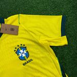 (VAZADA) Camisa Seleção Brasil Home I Copa do Mundo 2026 - Amarela - Jogador Masculina