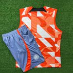 Conjunto Treino Inter De Milão Regata + Short 2024/25 - Laranja