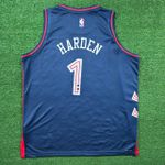 NBA James Harden Philadelphia 76ers Player-Issued #1 2023-24 - SILK