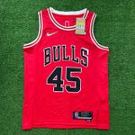 NBA Chicago Bulls JORDAN #45 Jersey Icon - 75 ANOS - Vermelho