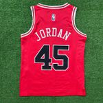 NBA Chicago Bulls JORDAN #45 Jersey Icon - 75 ANOS - Vermelho