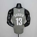 Camisa NBA Brooklyn Nets City Edition James Harden #13 - 75 ANOS - Cinza
