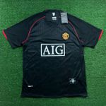 Camisa Retrô Manchester United 2007/2008 Preta
