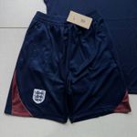 Conjunto Treino Regata + short Inglaterra 2024 - Detalhe Vermelho Vinho