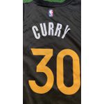 Golden State Warriors 2023 - Curry #30 - Preto E Amarelo (Defeito)