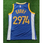 Golden State Warriors 30 Jogador Silk - City Edition Curry 2.974- Azul (Defeito)