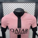 Camisa Paris Saint Germain PSG Third III 24/25 Jogador Rosa/Preto