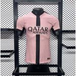 Camisa Paris Saint Germain PSG Third III 24/25 Jogador Rosa/Preto