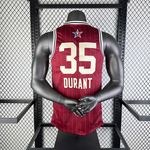 NBA All-Star Game 2024 Jordan Swingman Kevin Durant 35 Vermelha Jogador Silk