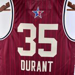 NBA All-Star Game 2024 Jordan Swingman Kevin Durant 35 Vermelha Jogador Silk