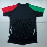 Conjunto Treino Adulto Camisa e Short Arsenal FC Treino 24/25 Preto/Vermelho/Verde
