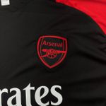 Conjunto Treino Adulto Camisa e Short Arsenal FC Treino 24/25 Preto/Vermelho/Verde
