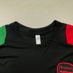 Conjunto Treino Adulto Camisa e Short Arsenal FC Treino 24/25 Preto/Vermelho/Verde